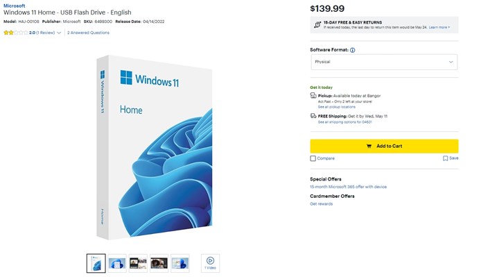 Windows 11'in kutulu versiyonları satışa çıktı